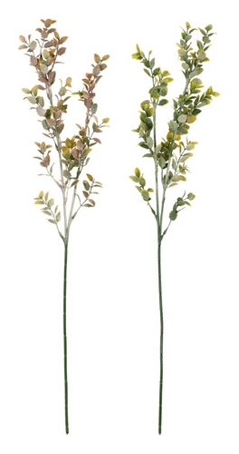 Eukalyptus - umělá větev, mix 2 druhů, cena za 1 ks