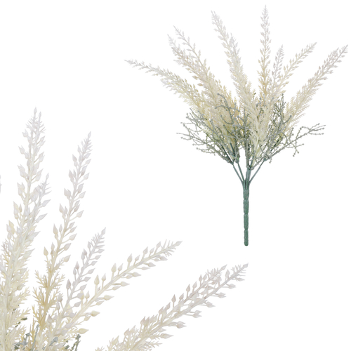 Vřes - umělý trs, barva krémová