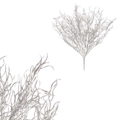 Drátovec - umělá větev, barva stříbrná