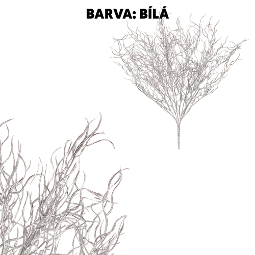 Drátovec - umělá větev, barva bílá