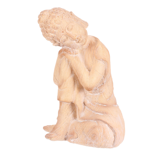 Buddha - zahradní figurka, magnesium, imitace dřeva