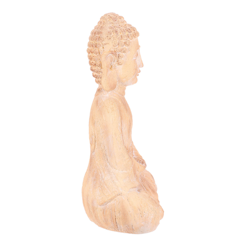 Buddha - zahradní figurka, magnesium, imitace dřeva