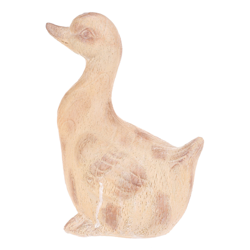 Kachna - figurka z magnesia, vel. M, imitace dřeva