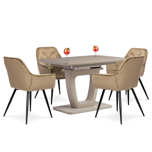 Jídelní stůl rozkládací 110-150x75 cm, mdf HT-430 CAP