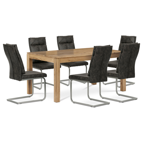 Jídelní židle, šedá, látka vintage, DCH-459 GREY3