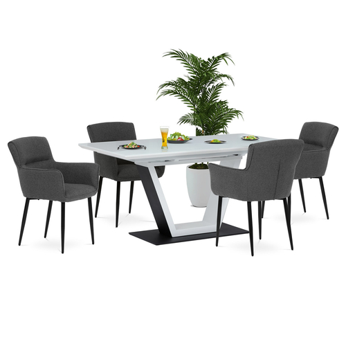 Jídelní stůl rozkládací 160-210x90 cm, mdf HT-D1931 WT