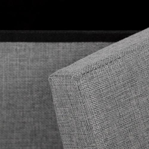 Taburet s úložným prostorem, šedá, látka, TAB-461 GREY2