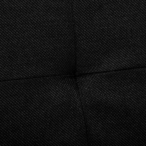 Taburet s úložným prostorem, černá, látka, TAB-462 BK2