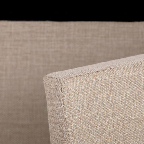 Taburet s úložným prostorem, béžová, látka, TAB-462 CRM2