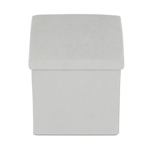 Taburet s úložným prostorem, krémová, manšestrová látka, TAB-471 CRM6