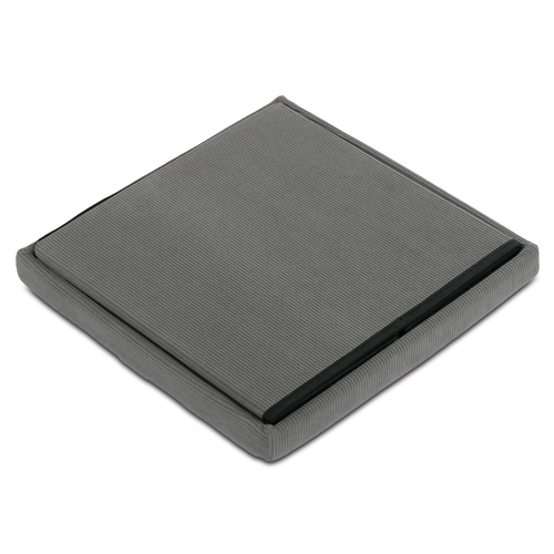 Taburet s úložným prostorem, šedá, manšestrová látka, TAB-471 GREY6