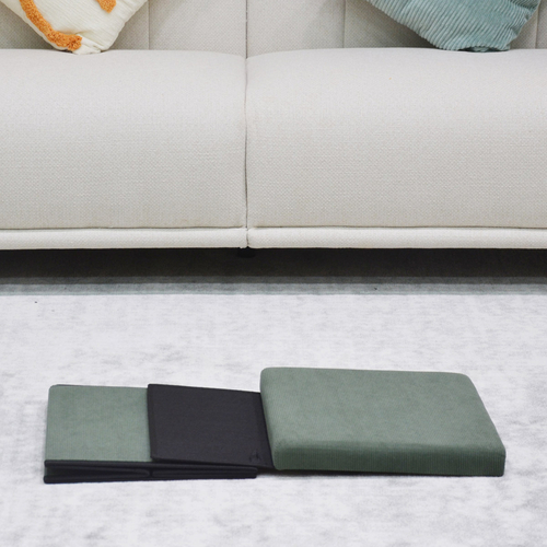 Taburet s úložným prostorem, zelená, manšestrová látka, TAB-471 GRN6