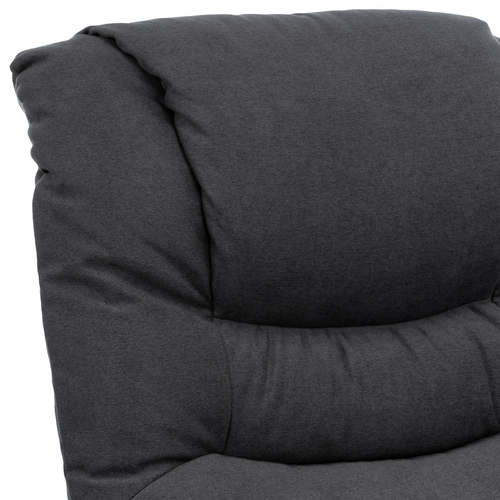 Polohovací křeslo, elektrické kabelové ovládání, šedá, látka, TV-1171 GREY2