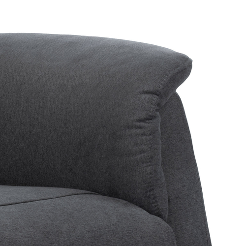 Polohovací křeslo, elektrické kabelové ovládání, šedá, látka, TV-1171 GREY2