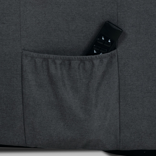 Polohovací křeslo, elektrické kabelové ovládání, šedá, látka, TV-1171 GREY2