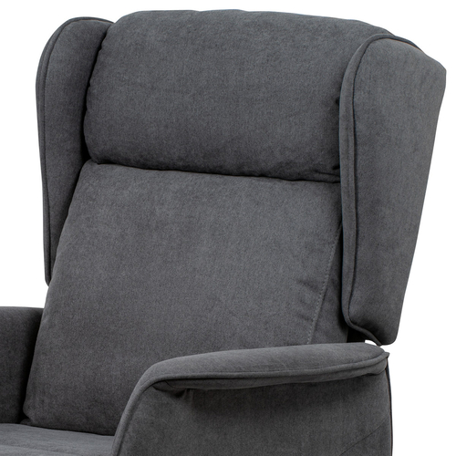 Polohovací křeslo, elektrické kabelové ovládání, šedá, látka, TV-1190 GREY2