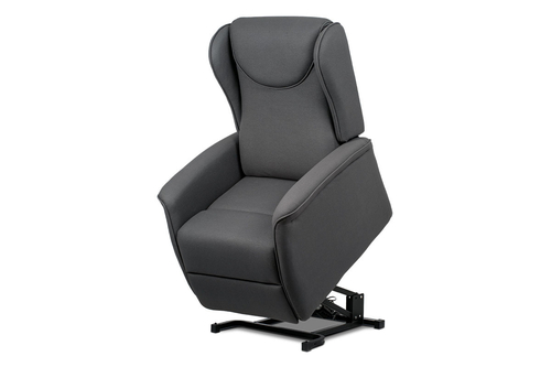 Polohovací křeslo, elektrické kabelové ovládání, šedá, látka, TV-1192 GREY2