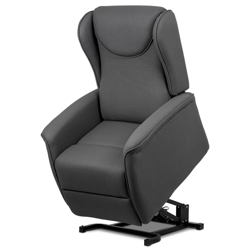 Polohovací křeslo, elektrické kabelové ovládání, šedá, látka, TV-1192 GREY2