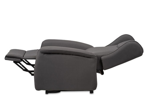 Polohovací křeslo, elektrické kabelové ovládání, šedá, látka, TV-1192 GREY2