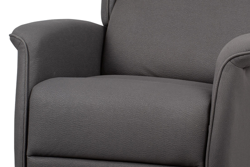Polohovací křeslo, elektrické kabelové ovládání, šedá, látka, TV-1192 GREY2