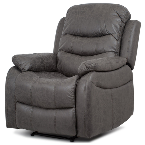 Polohovací křeslo, šedá, látka, TV-4086 GREY