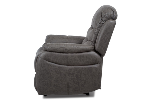 Polohovací křeslo, šedá, látka, TV-4086 GREY