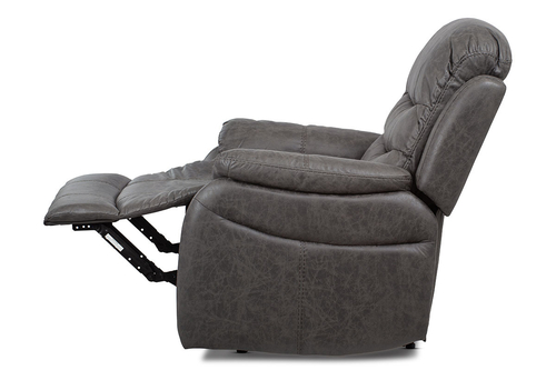 Polohovací křeslo, šedá, látka, TV-4086 GREY