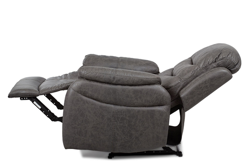 Polohovací křeslo, šedá, látka, TV-4086 GREY
