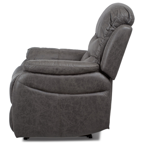 Polohovací křeslo, šedá, látka, TV-4086 GREY