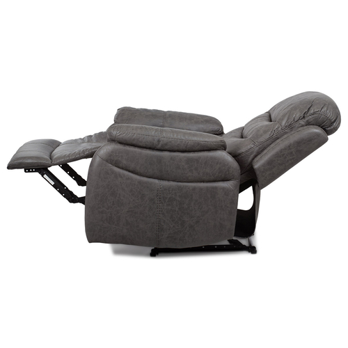 Polohovací křeslo, šedá, látka, TV-4086 GREY