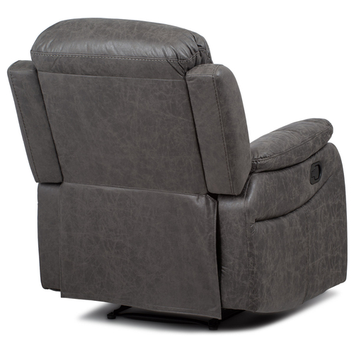Polohovací křeslo, šedá, látka, TV-4086 GREY