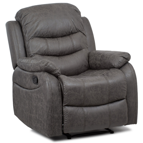 Polohovací křeslo, šedá, látka, TV-4086 GREY