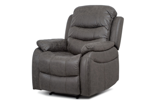 Polohovací křeslo, šedá, látka, TV-4086 GREY
