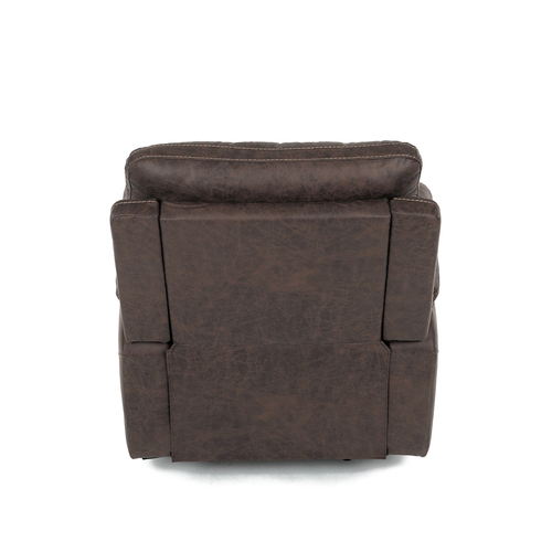Polohovací křeslo, hnědá, látka vintage, TV-4092 BR3