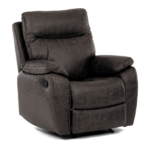 Polohovací křeslo, hnědá, látka vintage, TV-4092 COF3