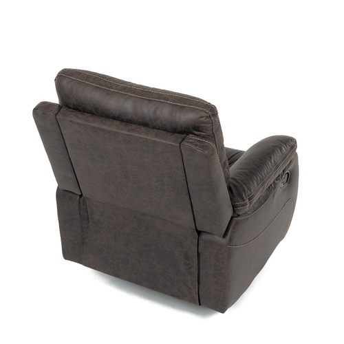 Polohovací křeslo, hnědá, látka vintage, TV-4092 COF3