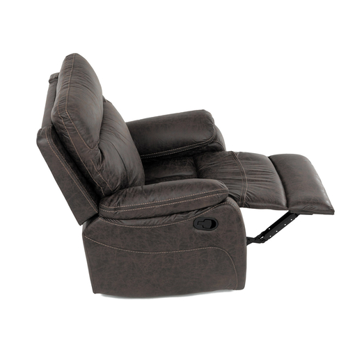 Polohovací křeslo, hnědá, látka vintage, TV-4092 COF3