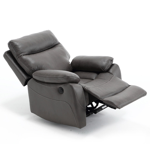Polohovací křeslo, elektrické zabudované ovládání, šedá, látka vintage, TV-4094 GREY3