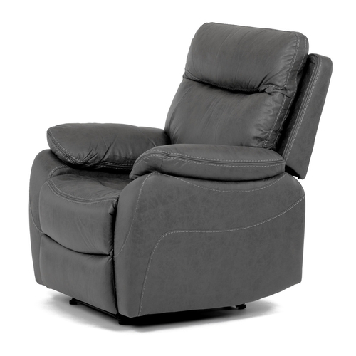Polohovací křeslo, elektrické zabudované ovládání, šedá, látka vintage, TV-4094 GREY3