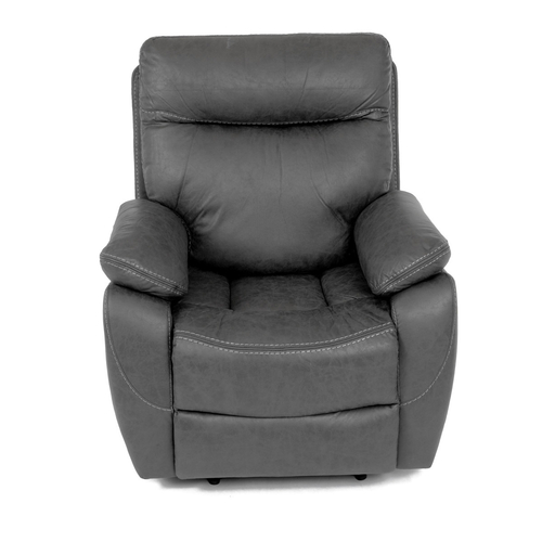 Polohovací křeslo, elektrické zabudované ovládání, šedá, látka vintage, TV-4094 GREY3