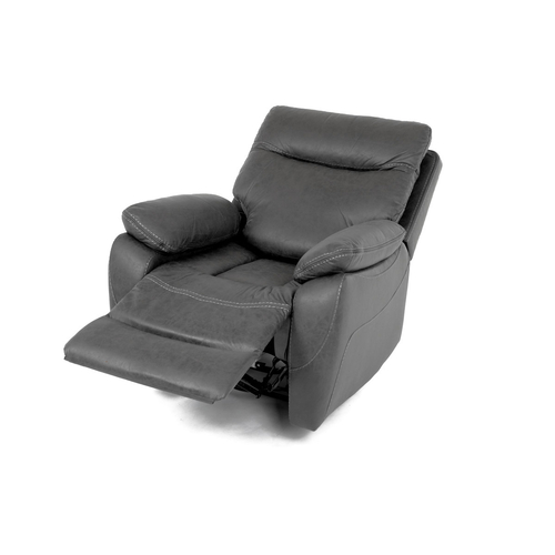 Polohovací křeslo, elektrické zabudované ovládání, šedá, látka vintage, TV-4094 GREY3
