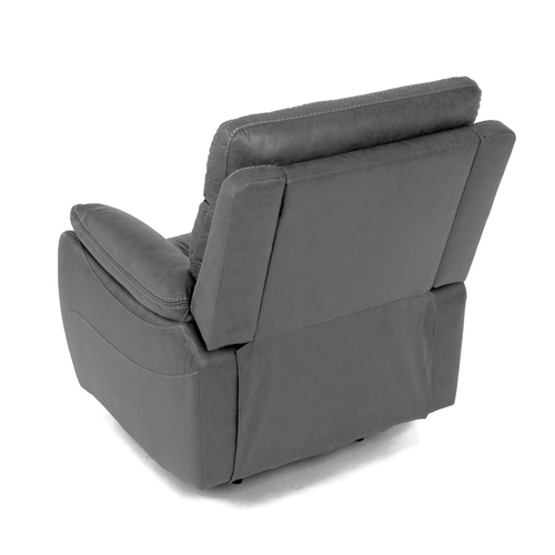 Polohovací křeslo, elektrické zabudované ovládání, šedá, látka vintage, TV-4094 GREY3