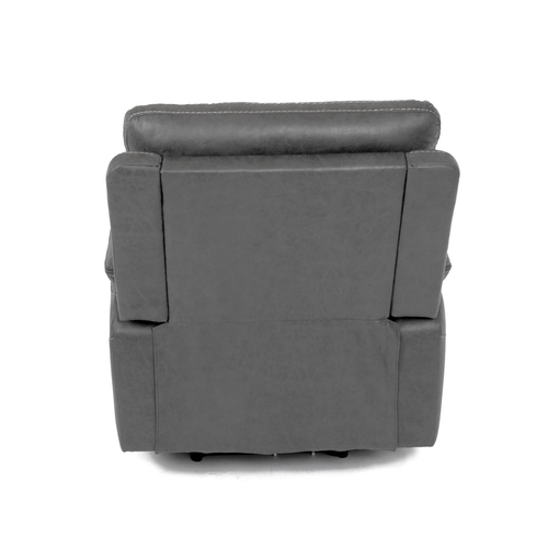 Polohovací křeslo, elektrické zabudované ovládání, šedá, látka vintage, TV-4094 GREY3