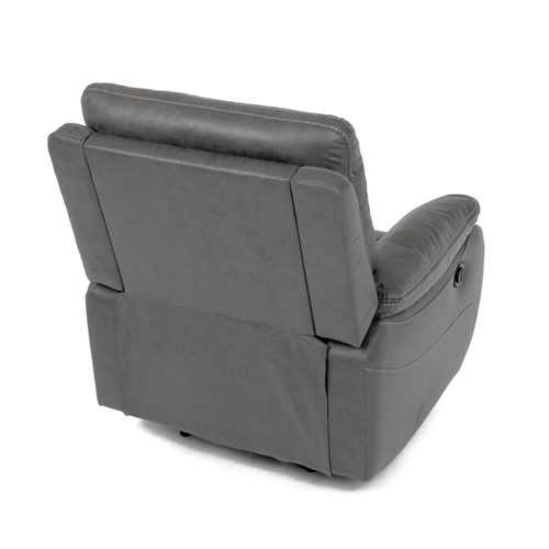 Polohovací křeslo, elektrické zabudované ovládání, šedá, látka vintage, TV-4094 GREY3