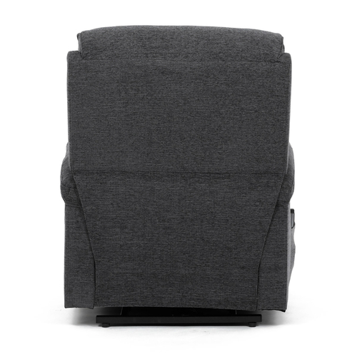 Polohovací křeslo, elektrické kabelové ovládání, šedá, látka, TV-S8348 GREY2