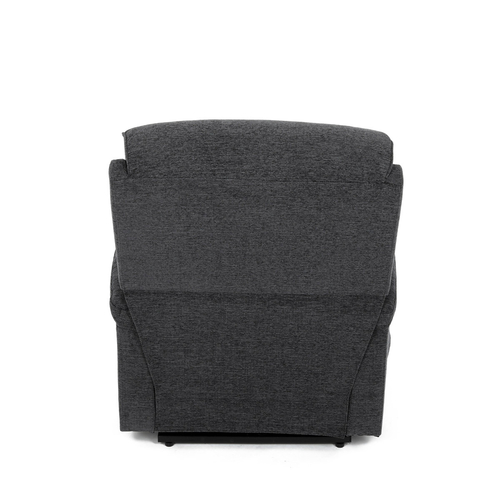Polohovací křeslo, elektrické kabelové ovládání, šedá, látka, TV-S8348 GREY2
