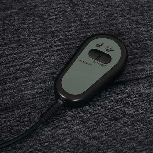 Polohovací křeslo, elektrické kabelové ovládání, šedá, látka, TV-S8348 GREY2