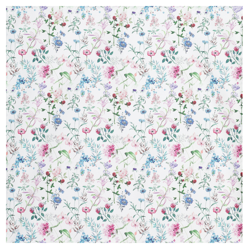 Ubrus - mix kvítí, 100% polyester, 80 x 80 cm
