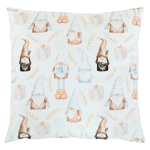 Polštář sametový s výplní - se skřítky, 100% polyester, 45 x 45 cm