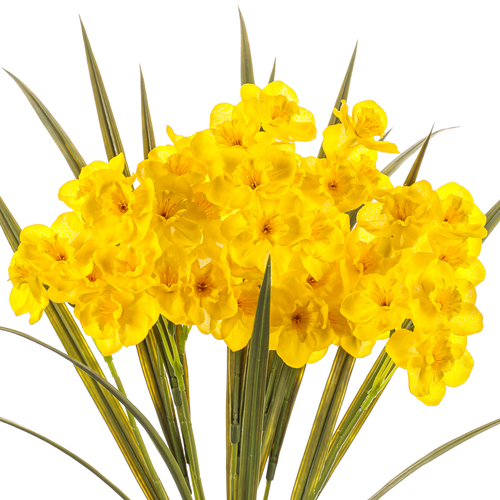 Narcis - umělá kytice, barva žlutá